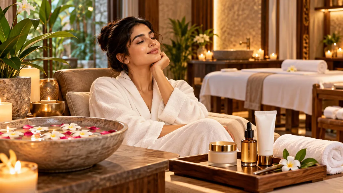 Use the descriptive alt text rather than stuffing keywords. It accurately reflects the image while naturally including the primary keyword, Chhath Puja skincare.