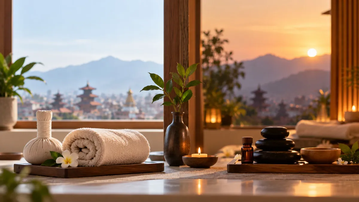 Woman receiving a massage at an Anura Spa half-day versus full-day spa appointment in Kathmandu
