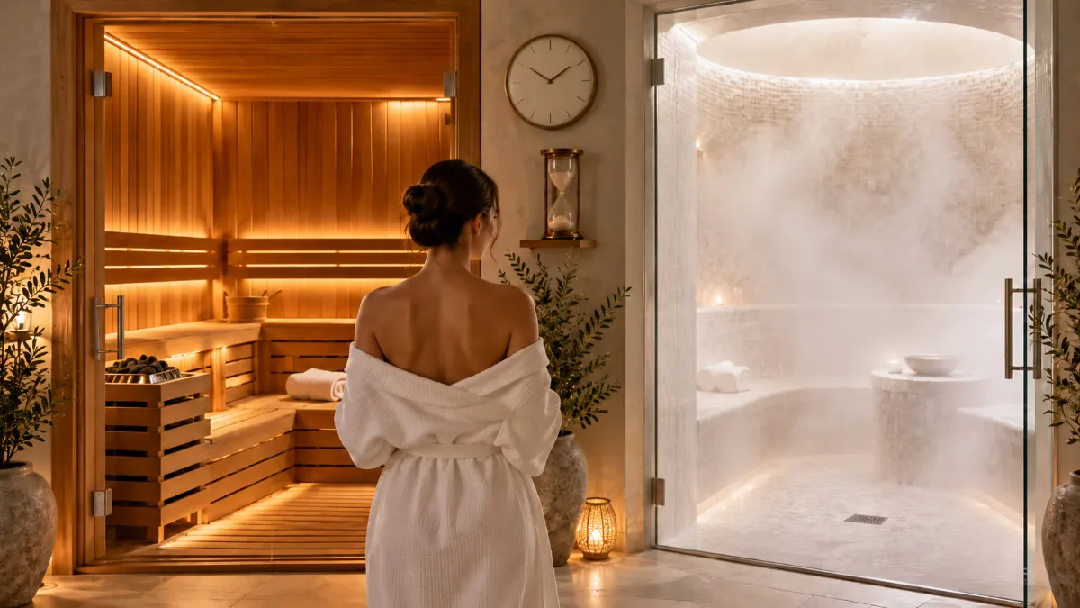How long should you stay in a sauna vs steam room: timing guide for first-timers and experienced users with health benefits